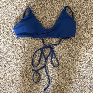 blue shein bikini top